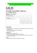 OCR - A Level Media Studies - H409&sol;02 Evolving media- May 2025- Question Paper and Making Scheme Combined