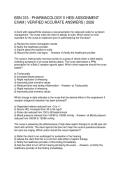 BSN 315 - PHARMACOLOGY II HESI ASSIGNMENT EXAM VERIFIED ACCURATE ANSWERS 2026