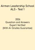 Airmen Leadership School &lpar;ALS&rpar; Test 1 &ndash; Military Leadership Practice Exam & Study Guide