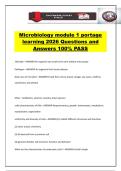 Microbiology module 1 portage learning 2026 Questions and Answers 100&percnt; PASS