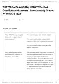 TNT 700&period;6A EXAM &lpar;2026&rpar; UPDATE Verified Questions And Answers &vert; Latest Already Graded A&plus; UPDATE &vert;2026