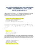 HESI Mental Health RN Practice Questions & Answers &lpar;Updated Review &plus; Rationales&rpar;