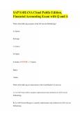 SAP S&sol;4HANA Cloud Public Edition&comma; Financial Accounting Exam with Q and A
