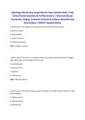Advantage Wound Care Comprehensive Exam Question Bank &vert; Fully Solved Practice Questions & Verified Answers &vert; Advanced Wound Assessment&comma; Staging&comma; Treatment Protocols & Evidence-Based Nursing Interventions &vert; 2026&sol;27 Updated Edition