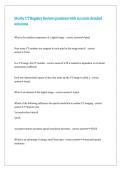 Mosby CT Registry Review questions with accurate detailed solutions