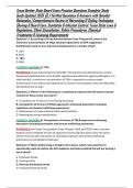 Texas Barber State Board Exam Practice Questions Complete Study Guide Updated 2026  &vert; Verified Questions & Answers with Detailed Rationales &vert; Comprehensive Review of Haircutting & Styling Techniques&comma; Shaving & Beard Care&comma; Sanitation & Infection Control&comma; T