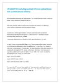 CT REGISTRY &lpar;excluding anatomy&rpar; 2 Newest updated Exam with accurate detailed solutions