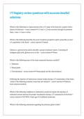 CT Registry review questions with accurate detailed solutions