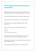 ASRT CT Registry Review Exam with 100- accurate detailed solutions