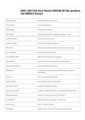 EDUC 1300 Final Exam Review UPDATED ACTUAL Questions  and CORRECT Answers 