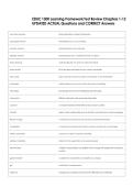 EDUC 1300 Learning Framework Test Review Chapters 1-12  UPDATED ACTUAL Questions and CORRECT Answers 