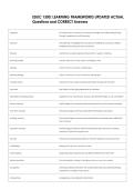 EDUC 1300&colon; LEARNING FRAMEWORKS UPDATED ACTUAL  Questions and CORRECT Answers