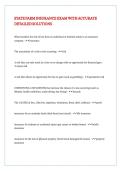 STATE FARM INSURANCE EXAM WITH ACCURATE DETAILED SOLUTIONS