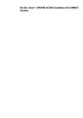 Bio 226- Exam 1 UPDATED ACTUAL Questions and CORRECT  Answers 