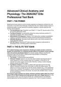 Advanced Clinical Anatomy & Physiology Test Bank &lpar;2026&sol;2027 Guidelines&rpar; &ndash; Elite Pathophysiology&comma; Critical Care & Clinical Reasoning Q&A
