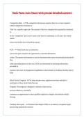 State Farm Auto Exam with precise detailed answers