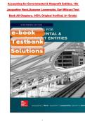 Accounting for Governmental & Nonprofit Entities 18th Edition &ndash; Complete Test Bank All Chapters &vert; Verified 100&percnt; Original &vert; A&plus; Grade Study Guide &ndash; Reck&comma; Lowensohn & Wilson &vert; ISBN 978-1260091748