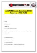 ASCP MB Exam Questions WITH Answers 100&percnt; PASS
