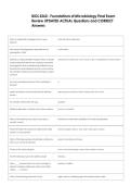 BIOL 2260 - Foundations of Microbiology Final Exam  Review UPDATED ACTUAL Questions and CORRECT  Answers