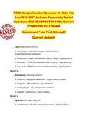 PTCB Comprehensive Resource To Help You  Ace 2026-2027 Includes Frequently Tested  Questions With ELABORATED 100&percnt; Correct  COMPLETE SOLUTIONS  Guaranteed Pass First Attempt&excl;&excl;  Current Update&excl;&excl;