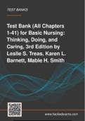 Test Bank for Davis Advantage Basic Nursing&colon; 3rd Edition by  Treas&semi; Barnett &comma;Smith