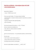 State farm certification - claims adjuster Exam with 100- correct detailed answers