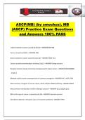 ASCP&lpar;MB&rpar; &lpar;by smockus&rpar;&comma; MB &lpar;ASCP&rpar; Practice Exam Questions and Answers 100&percnt; PASS