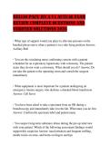 RELIAS PACU RN A V1 ACTUAL EXAM REVIEW COMPLETE QUESTIONS AND VERIFIED SOLUTIONS 2026