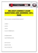 MB ASCP CONNECT EXAM QUESTIONS AND ANSWERS 100&percnt; PASS