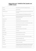Biology 2260 exam 1 UPDATED ACTUAL Questions and  CORRECT Answers
