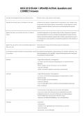 BIOS 2210 EXAM 1 UPDATED ACTUAL Questions and  CORRECT Answers