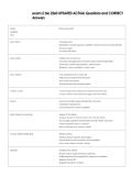 exam 2 bio 2260 UPDATED ACTUAL Questions and CORRECT  Answers