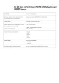 Bio 250 Exam 1 &lpar;Microbiology&rpar; UPDATED ACTUAL Questions and  CORRECT Answers 