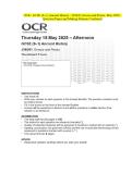 OCR - GCSE &lpar;9&ndash;1&rpar; Ancient History - J198&sol;01 Greece and Persia- May 2025- Question Paper and Making Scheme Combined