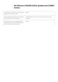 BIO 250 Exam 2 UPDATED ACTUAL Questions and CORRECT  Answers