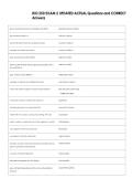 BIO 250 EXAM 2 UPDATED ACTUAL Questions and CORRECT  Answers