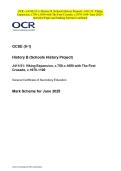 OCR - GCSE &lpar;9-1&rpar; History B &lpar;Schools History Project&rpar; - J411&sol;31&colon; Viking Expansion&comma; c&period;750-c&period;1050 with The First Crusade&comma; c&period;1070-1100- June 2025- Question Paper and Making Scheme Combined