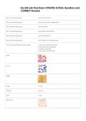 Bio 250 Lab Final Exam UPDATED ACTUAL Questions and  CORRECT Answers