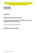 OCR - GCSE &lpar;9-1&rpar; History B &lpar;Schools History Project&rpar; - J411&sol;38&colon; The Making of America&comma; 1789-1900 with Aztecs and the Spanish Conquest&comma; 1519-1535- June 2025- Question Paper and Making Scheme Combined