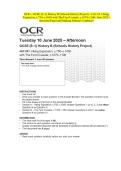 OCR - GCSE &lpar;9&ndash;1&rpar; History B &lpar;Schools History Project&rpar; - J411&sol;31 Viking Expansion&comma; c&period;750-c&period;1050 with The First Crusade&comma; c&period;1070&ndash;1100- June 2025- Question Paper and Making Scheme Combined