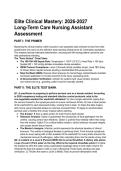 TEST BANK & STUDY GUIDE&colon; Mosby's Textbook for Long-Term Care Nursing Assistants &lpar;9th Ed&rpar; &vert; 2026-2027 Clinical Protocols &lpar;IDDSI&comma; Sepsis&comma; AI & More&rpar; &vert; 55&plus; "Elite" Q&A with Full Rationales