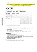 OCR - GCSE &lpar;9&ndash;1&rpar; Ancient History - J198&sol;02 Rome and its neighbours- June 2025- Question Paper and Making Scheme Combined