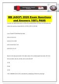MB &lpar;ASCP&rpar; 2026 Exam Questions and Answers 100&percnt; PASS