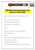 MB&lpar;ASCP&rpar; Exam Questions and Answers 100&percnt; PASS