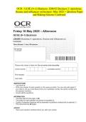 OCR - GCSE &lpar;9-1&rpar; Business- J204&sol;02 Business 2&colon; operations&comma; finance and influences on business -May 2025 - Question Paper and Making Scheme Combined