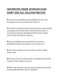 QUICKBOOKS ONLINE ADVANCED EXAM SCRIPT 2026 FULL SOLUTION PRACTICE