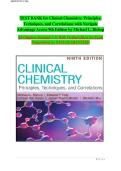 TEST BANK for Clinical Chemistry&colon; Principles&comma;  Techniques&comma; and Correlations with Navigate  Advantage Access 9th Edition by Michael L&period; Bishop  All Chapters Included 1-31 With Verified Q&As for Exam  Preparation&vert; A&plus; PASS GUARANTEED 