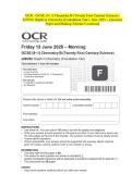 OCR - GCSE &lpar;9-1&rpar; Chemistry B &lpar;Twenty First Century Science&rpar;- J258&sol;02 Depth in Chemistry &lpar;Foundation Tier&rpar;- June 2025 &ndash; Question Paper and Making Scheme Combined