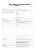 Exam 1 - Microbiology - BIO 250 UPDATED ACTUAL  Questions and CORRECT Answers