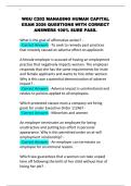 WGU C202 MANAGING HUMAN CAPITAL EXAM 2026 QUESTIONS WITH CORRECT ANSWERS 100&percnt; SURE PASS&period;